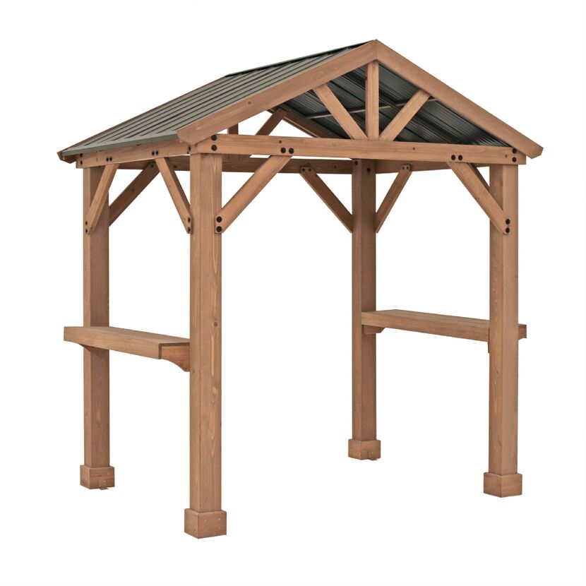 Pavillon BBQ 'Laval' naturfarben 174 x 245 x 268 cm