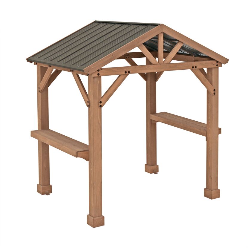 Pavillon BBQ 'Laval' naturfarben 174 x 245 x 268 cm