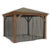 Moskitonetz Mesh für Pavillon 'Devon 1212' schwarz