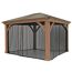 Pavillon Devon mit schwarzem Moskitonetz