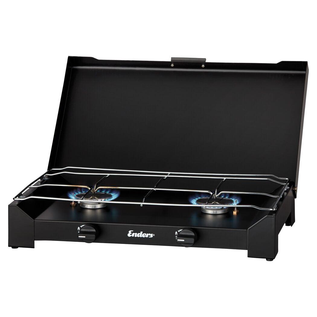 Campingkocher 'Dalgety' schwarz 2 x 2,3 kw 49 x 32 x 9 cm