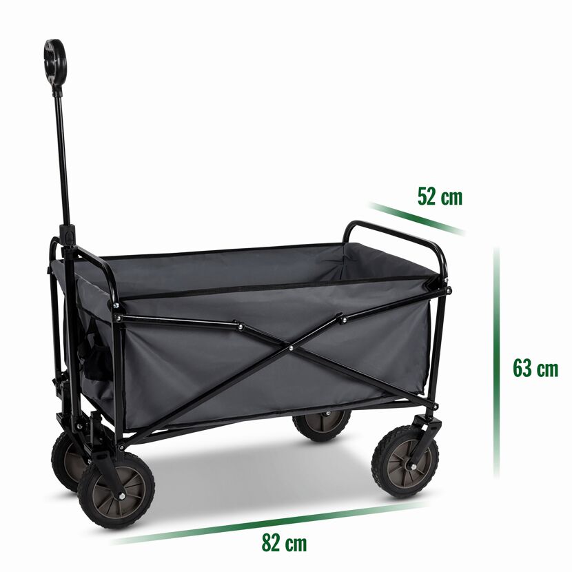 Faltbarer Bollerwagen mit Deichsel