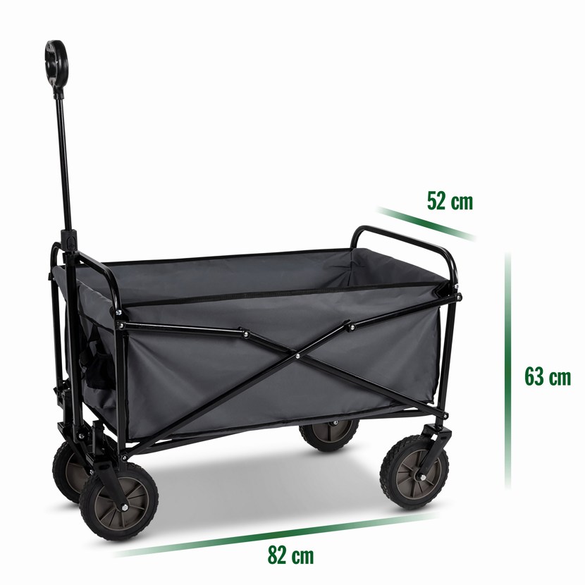 Faltbarer Bollerwagen mit Deichsel