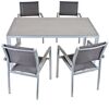 Gartenmöbelset 'Grace' für 4 Personen Aluminium