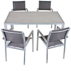 Gartenmöbelset 'Grace' für 4 Personen Aluminium