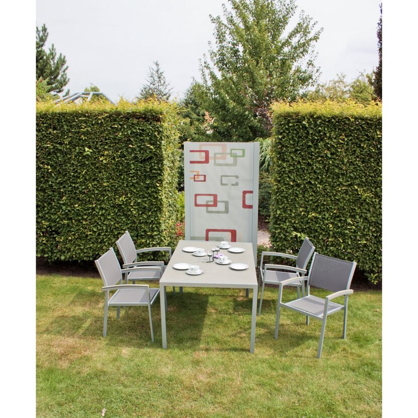 Gartenmöbelset 'Grace' für 4 Personen Aluminium
