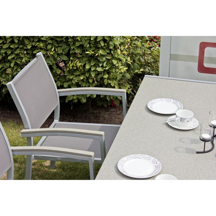 Gartenmöbelset 'Grace' für 4 Personen Aluminium
