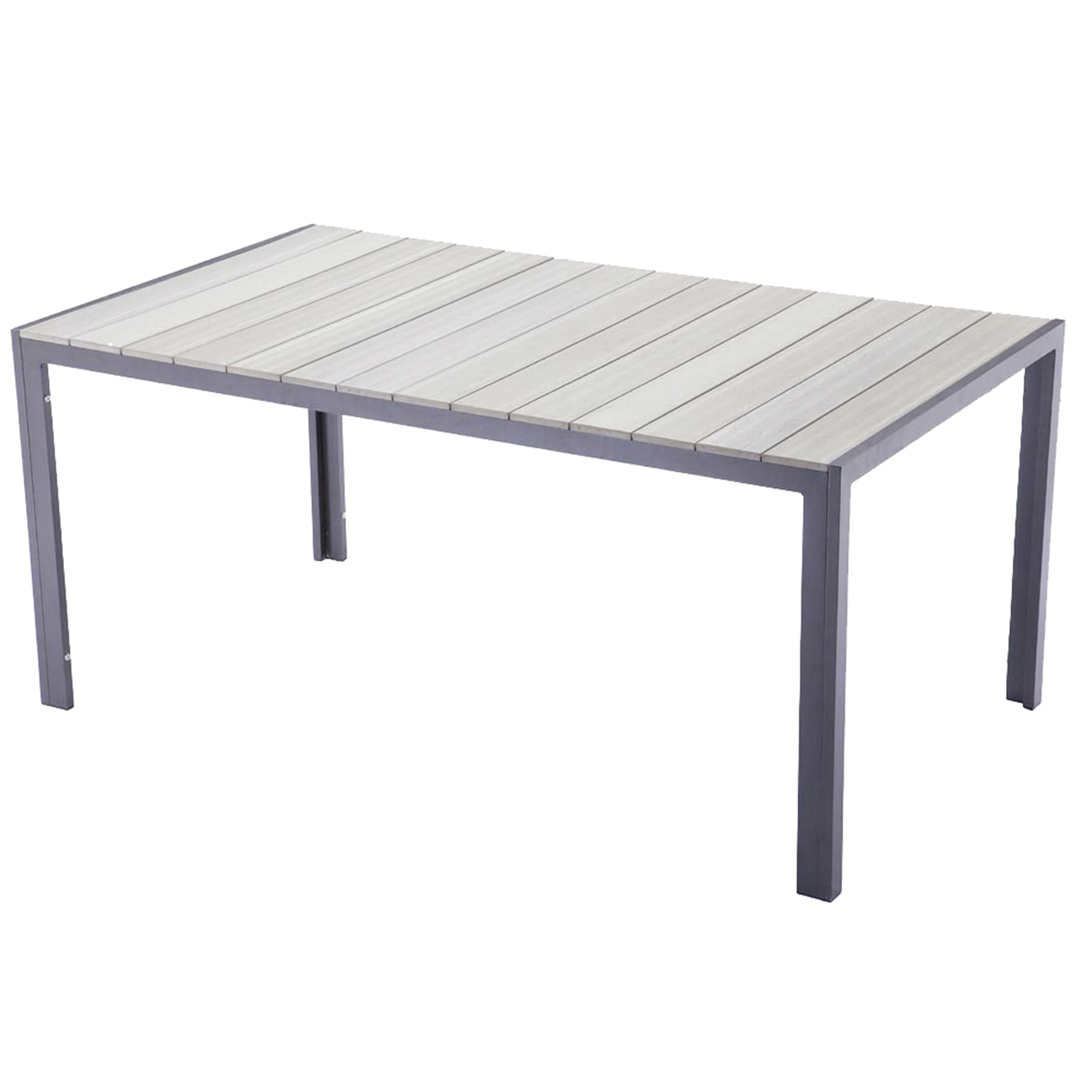 Gartentisch 'Olivia' Aluminium 90 x 72 x 150 cm