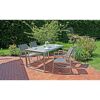 Gartentisch 'Ava' Aluminium/Glas 90 x 74 x 160 cm