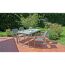 Gartentisch 'Ava' Aluminium/Glas 90 x 74 x 160 cm