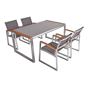 Gartenmöbelset 'Ava' für 4 Personen Aluminium