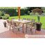 Gartentisch 'Florence' Aluminium 100 x 75 x 192 cm