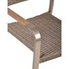 Gartenstuhlset 'Florence' stapelbar Aluminium braun 2 Stück