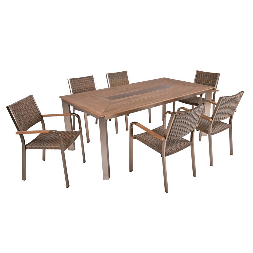 Gartenmöbelset 'Florence' für 6 Personen Aluminium