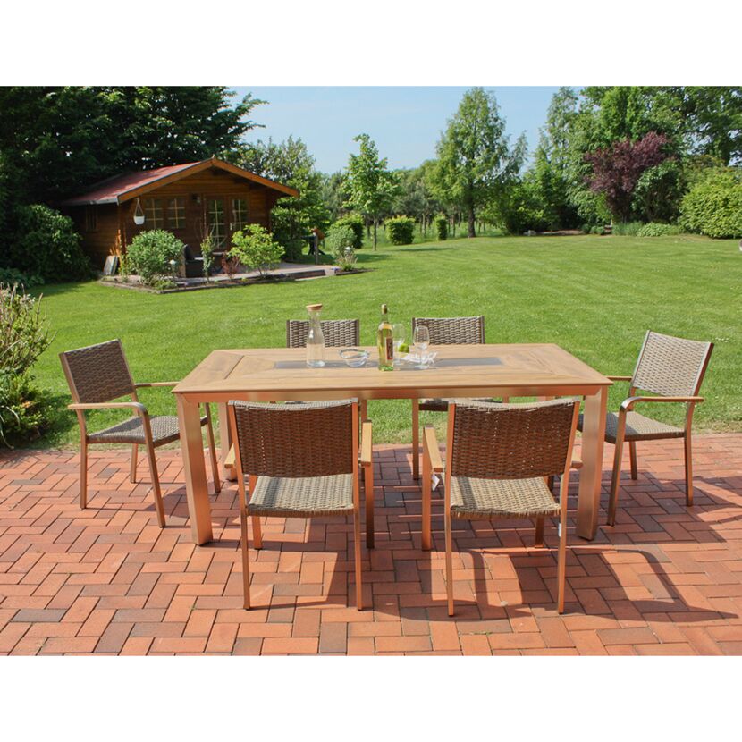 Gartenmöbelset 'Florence' für 6 Personen Aluminium