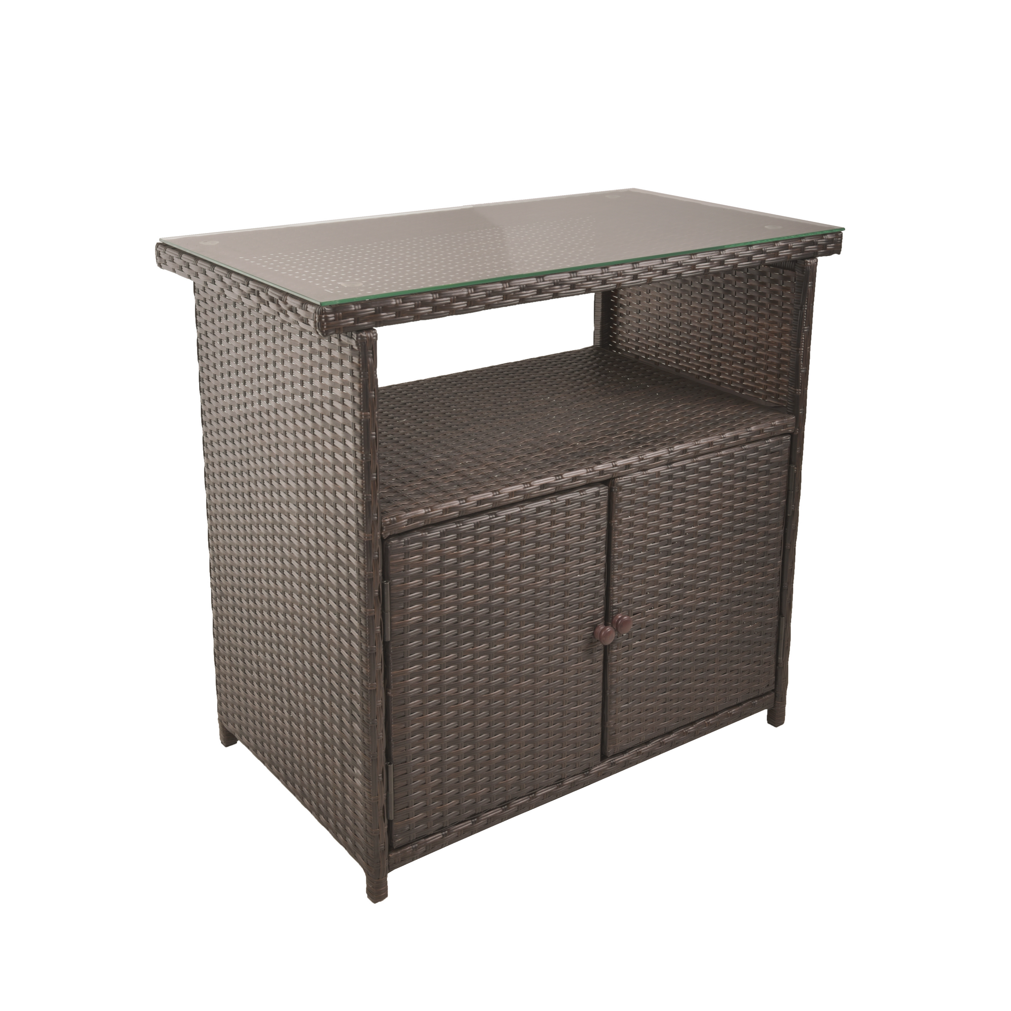 Sideboard 'Padua'  Kaffeefarben 90 x 84 x 50 cm