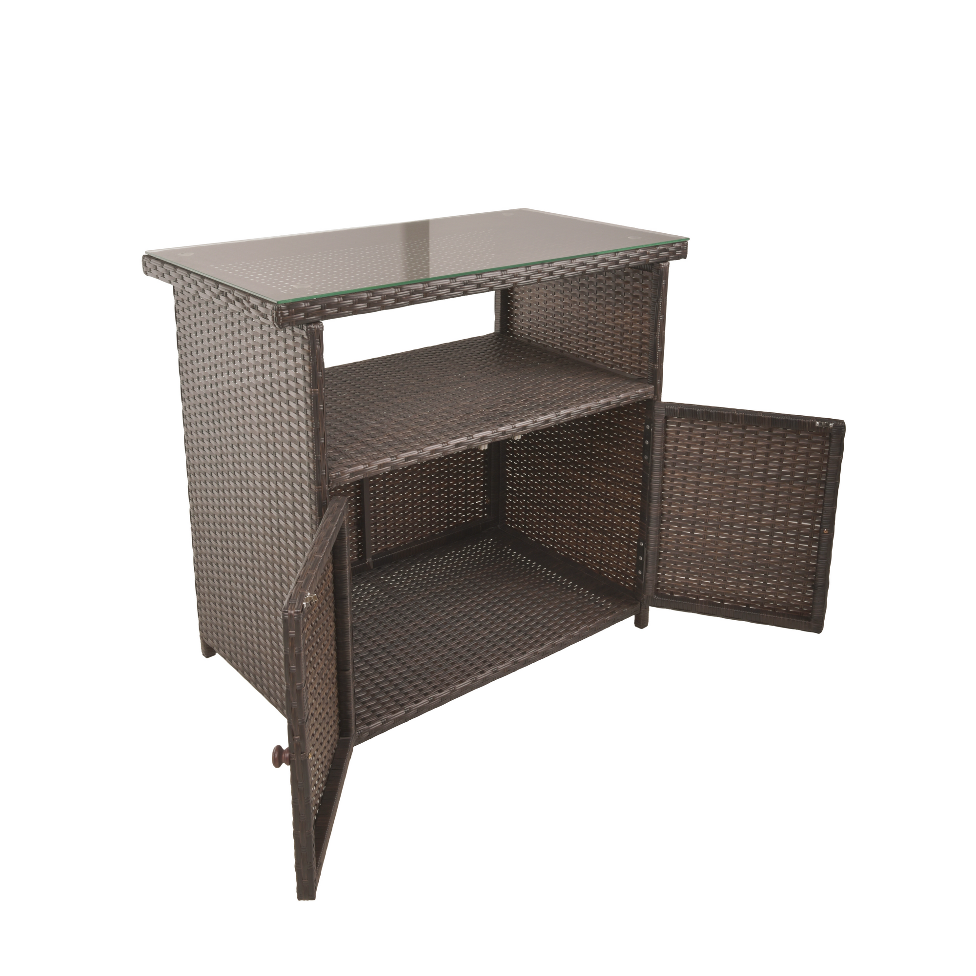 Sideboard 'Padua'  Kaffeefarben 90 x 84 x 50 cm