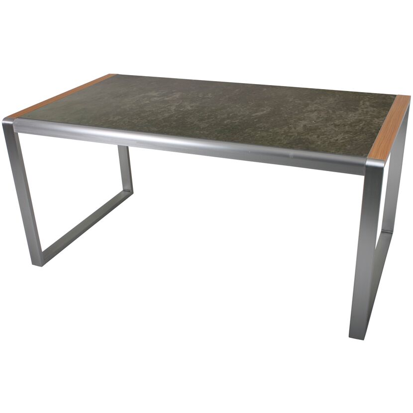 Gartentisch 'Averna' Aluminium/Glas 90 x 74 x 160 cm