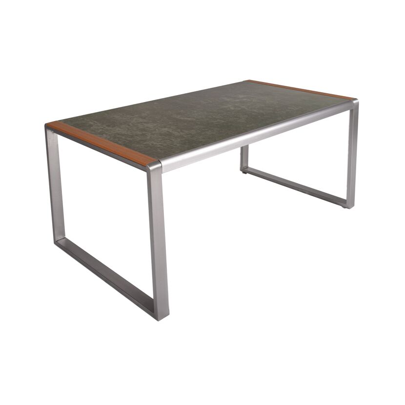 Gartentisch 'Averna' Aluminium/Glas 90 x 74 x 160 cm