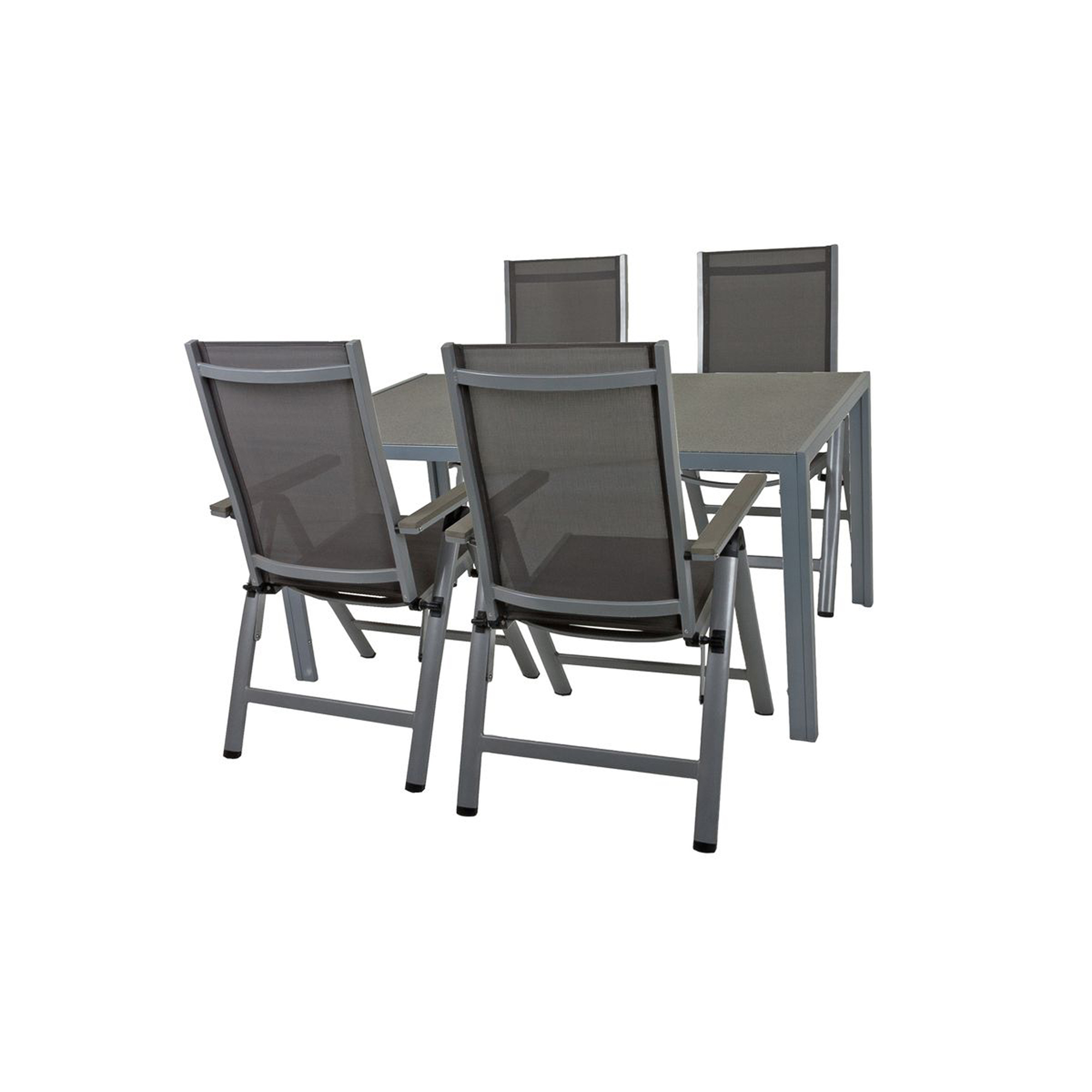 Gartenmöbelset 'Grace' für 4 Personen Aluminium