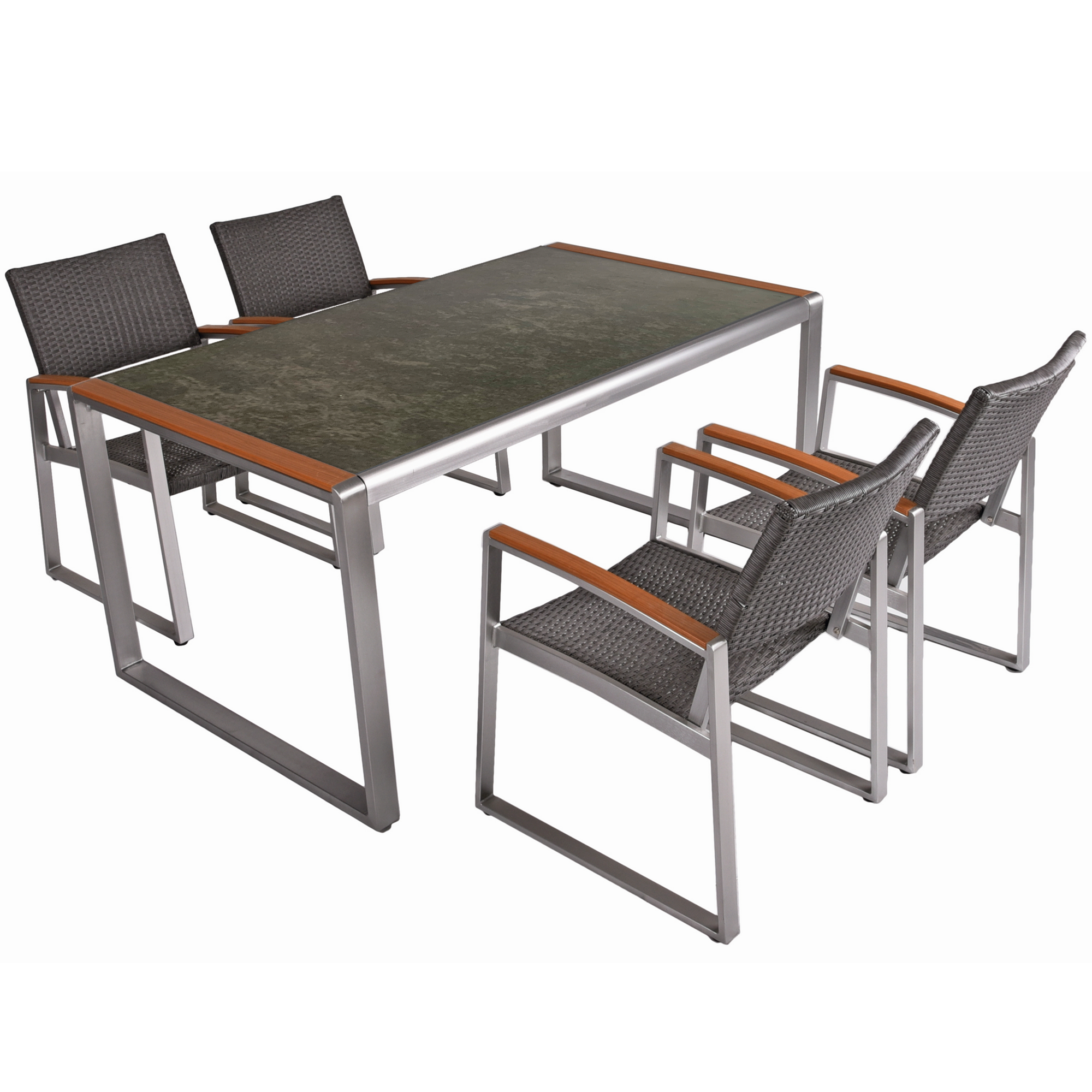 Gartenmöbelset 'Averna' für 4 Personen Aluminium