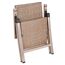 Gartenstuhl 'Florence' klappbar Aluminium braun 59 x 108 x 70 cm