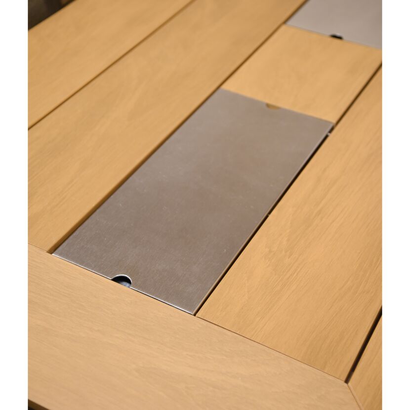 Gartentisch 'Florence' Aluminium 90 x 75 x 150 cm