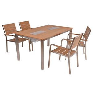 Gartenmöbelset 'Florence' für 4 Personen Aluminium