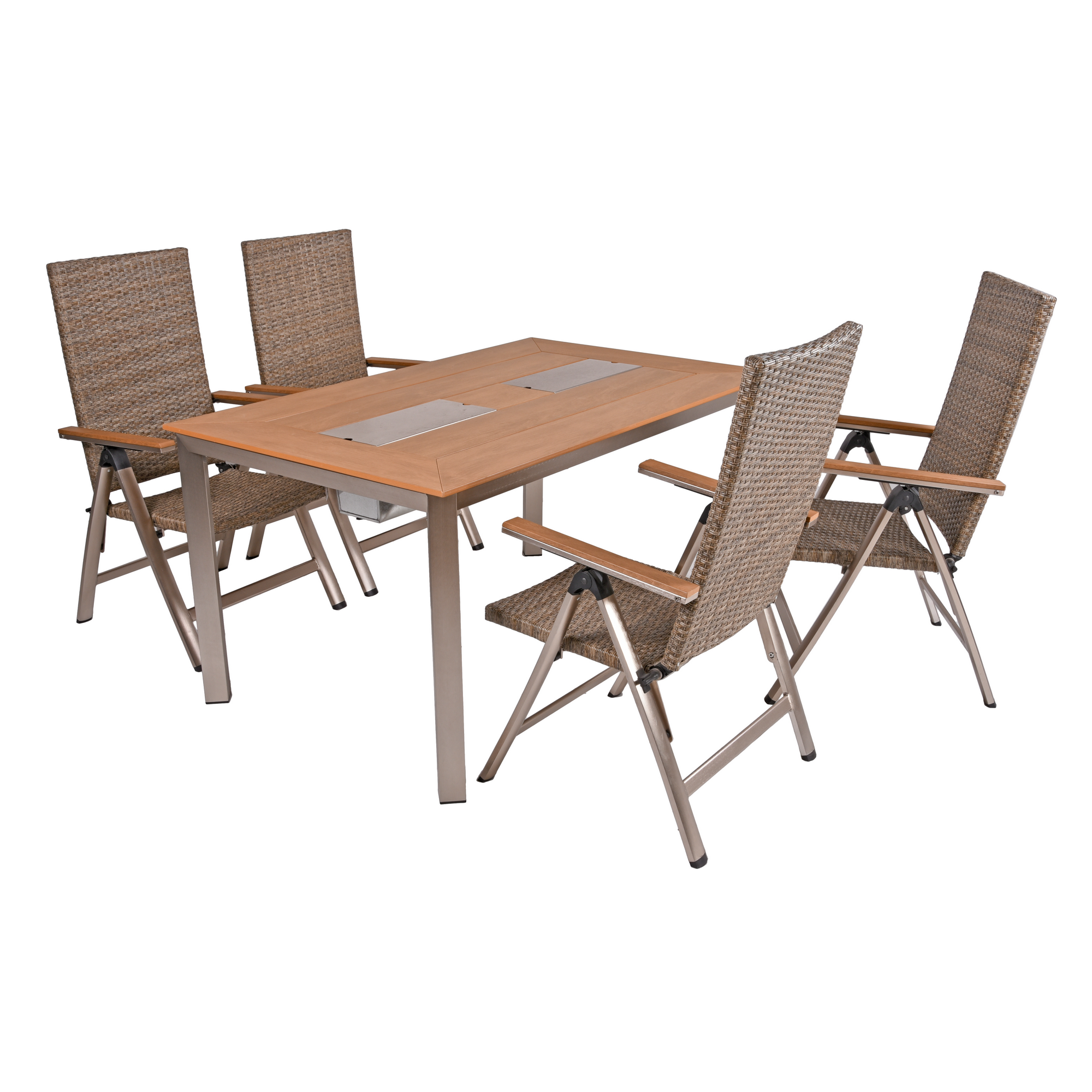 Gartenmöbelset 'Florence' für 4 Personen Aluminium