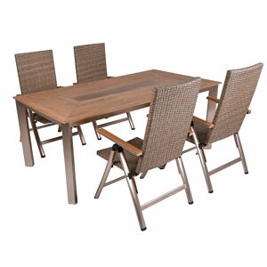 Gartenmöbelset 'Florence' für 4 Personen Aluminium