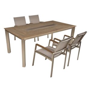 Gartenmöbelset 'Florence' für 4 Personen Aluminium