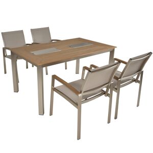 Gartenmöbelset 'Florence' für 4 Personen Aluminium