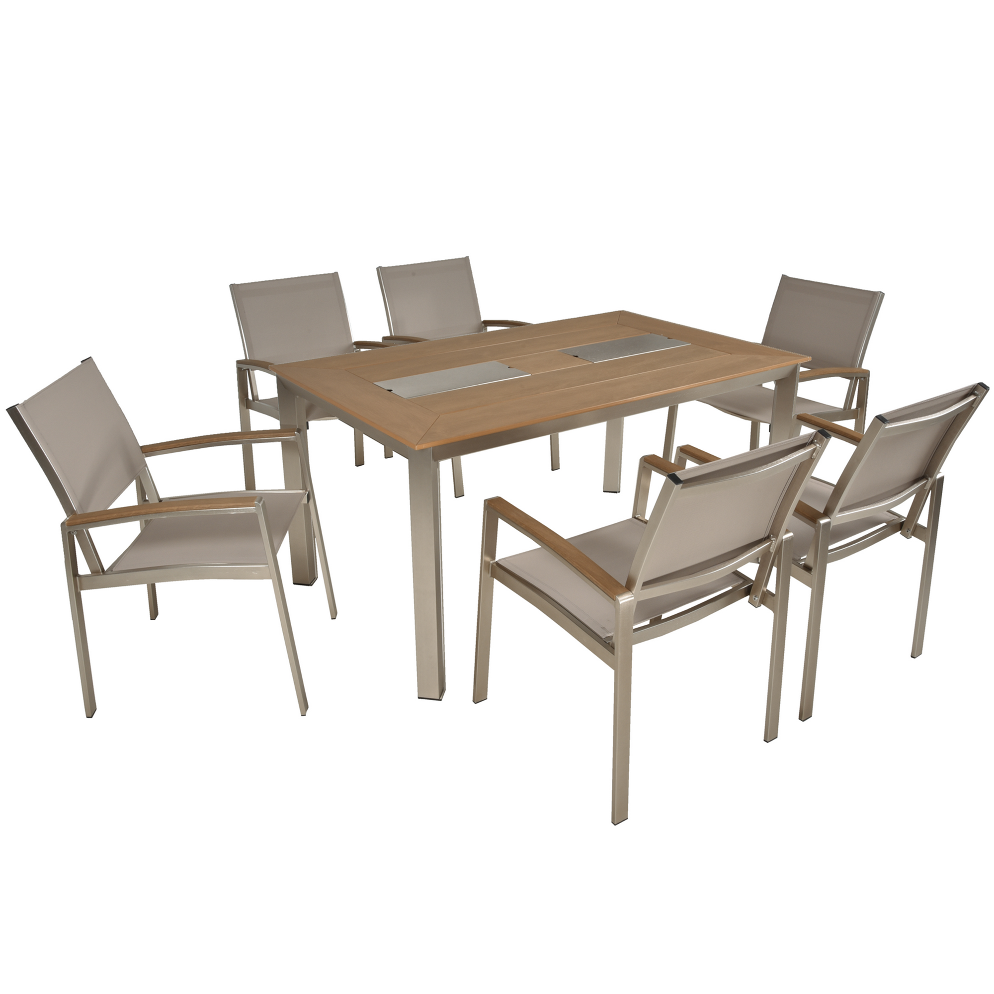 Gartenmöbelset 'Florence' für 6 Personen Aluminium
