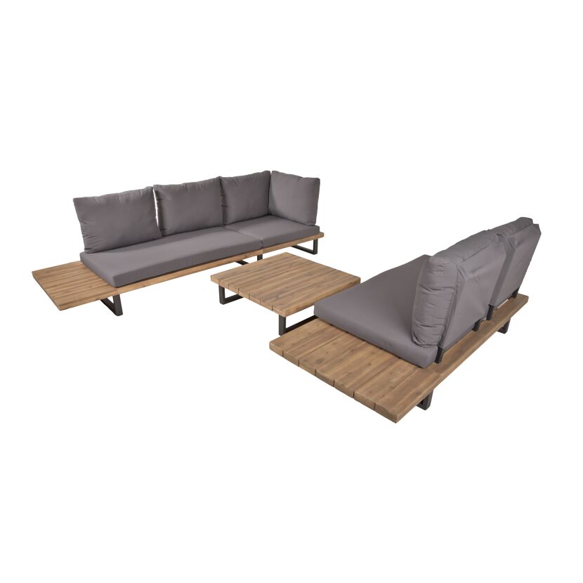 Graue Gartenmöbel Lounge Set