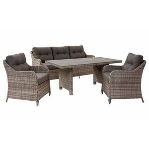 Gartenmöbel-Set 'Luise' braun 4-teilig