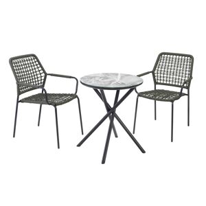 Gartenmöbel-Set 'Caro' grün 3-teilig