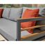 Detailansicht graues Sofa Ecklounge Selma