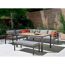Gartenmöbel Ecklounge mit Tisch und Sitzbank