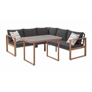 Ecklounge 'Judith' 200/200 cm grau 2-teilig
