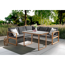 Ecklounge 'Judith' 200/200 cm grau 2-teilig