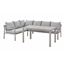 Ecklounge-Set 'Desi' 239/170 cm grau 3-teilig