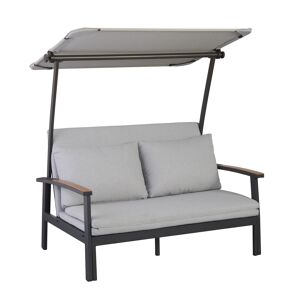 Sofa 'Tiara' schwarz/grau 57 x 56 x 86,3 cm
