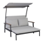 Sofa 'Tiara' schwarz/grau 57 x 56 x 86,3 cm