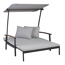 Sofa 'Tiara' schwarz/grau 57 x 56 x 86,3 cm