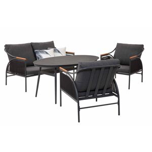 Gartenmöbel-Set 'Farina' grau 4-teilig