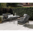 Gartenmöbel-Set 'Farina' grau 4-teilig
