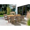 Gartenmöbel-Set: Tisch und sechs Stühle