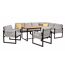 Gartenmöbel-Set mit Tisch und Sofa