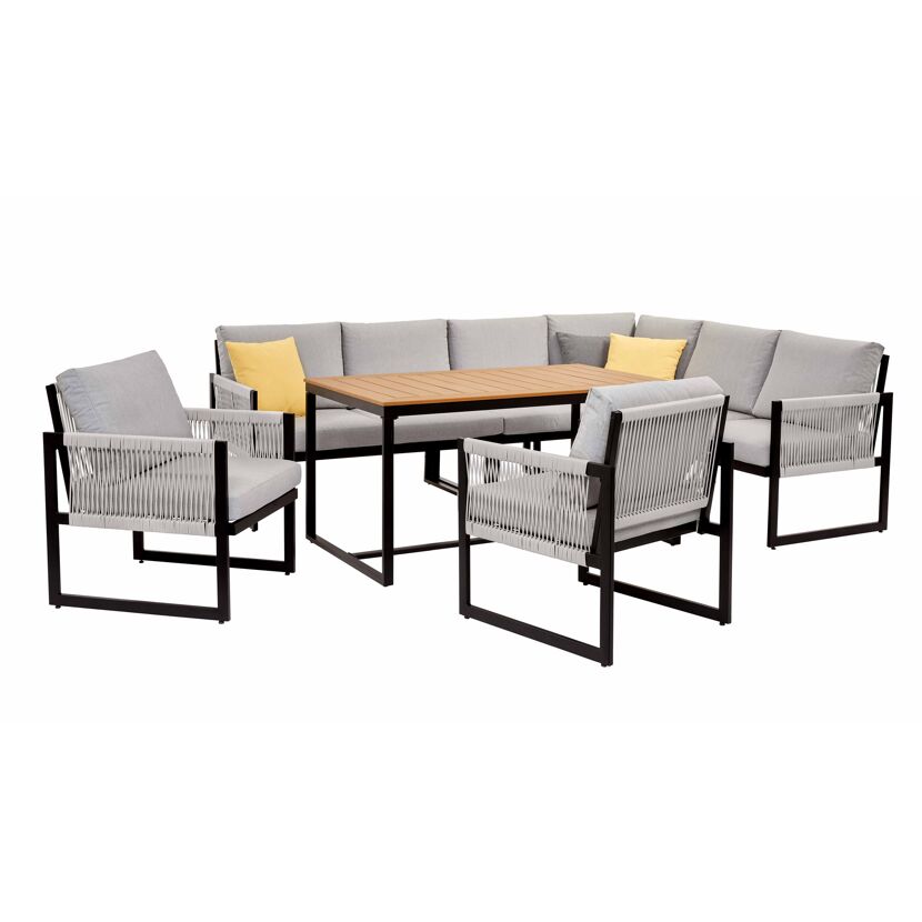 Gartenmöbel-Set mit Tisch und Sofa