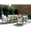Ecklounge-Set 'Lara' grau 4-teilig